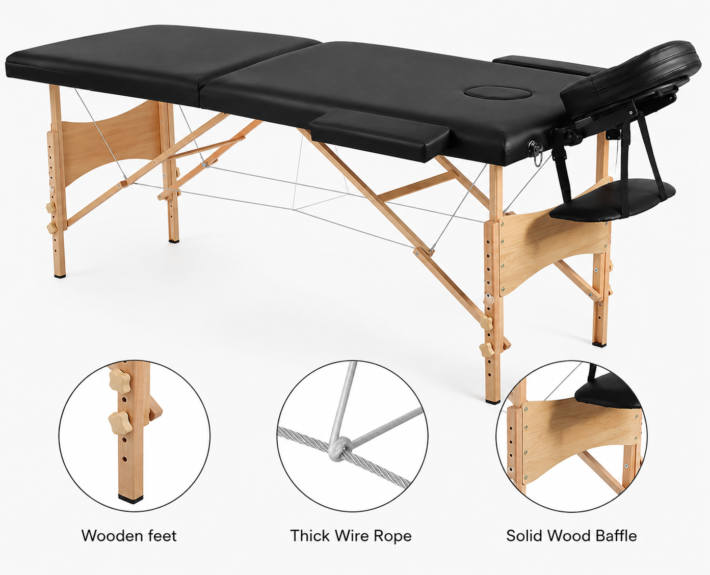 Portable Wooden Massage Bed
