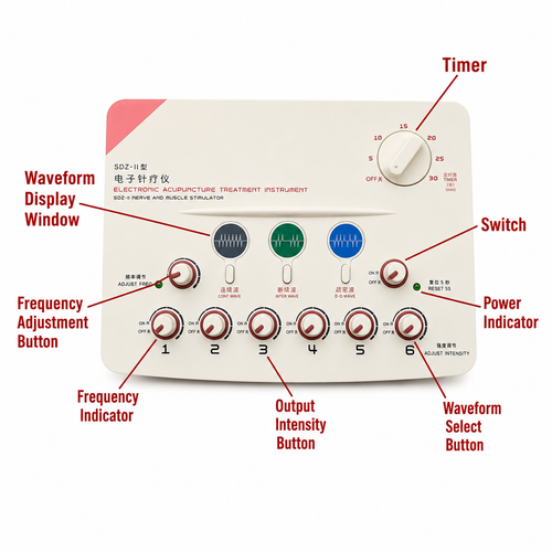 6 Channels Electrotherapy Device