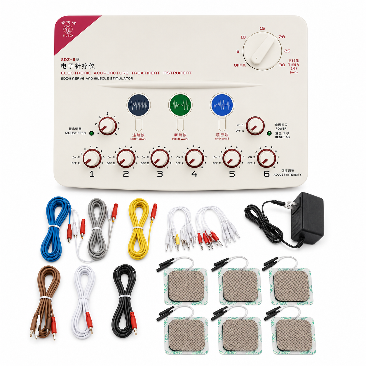 6 Channels Electrotherapy Device