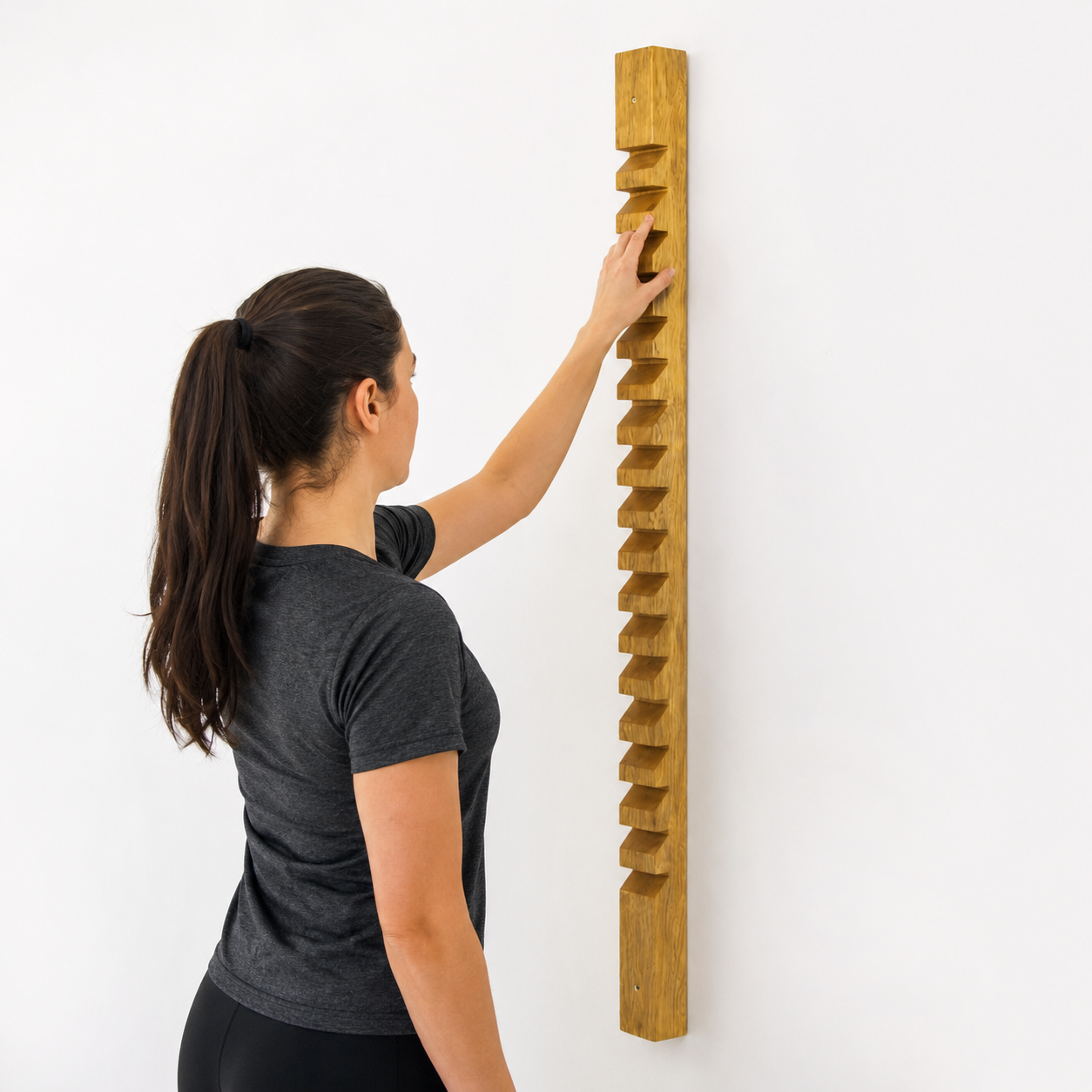 Wooden Finger Wall Ladder