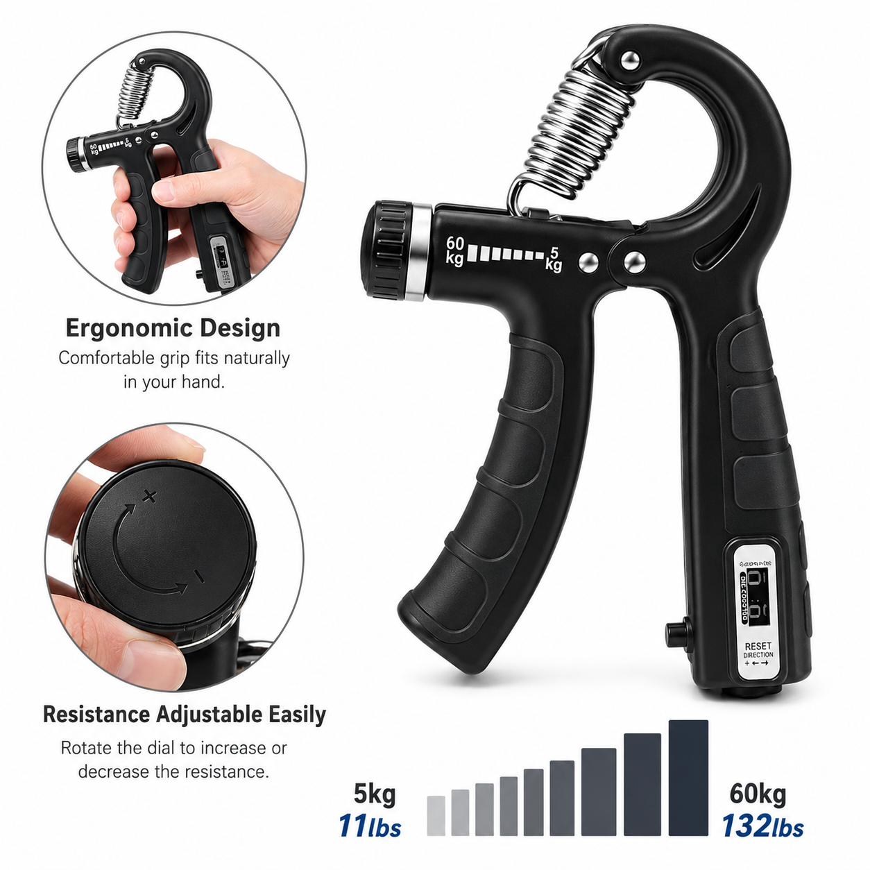 Adjustable Hand Trainer Gripper