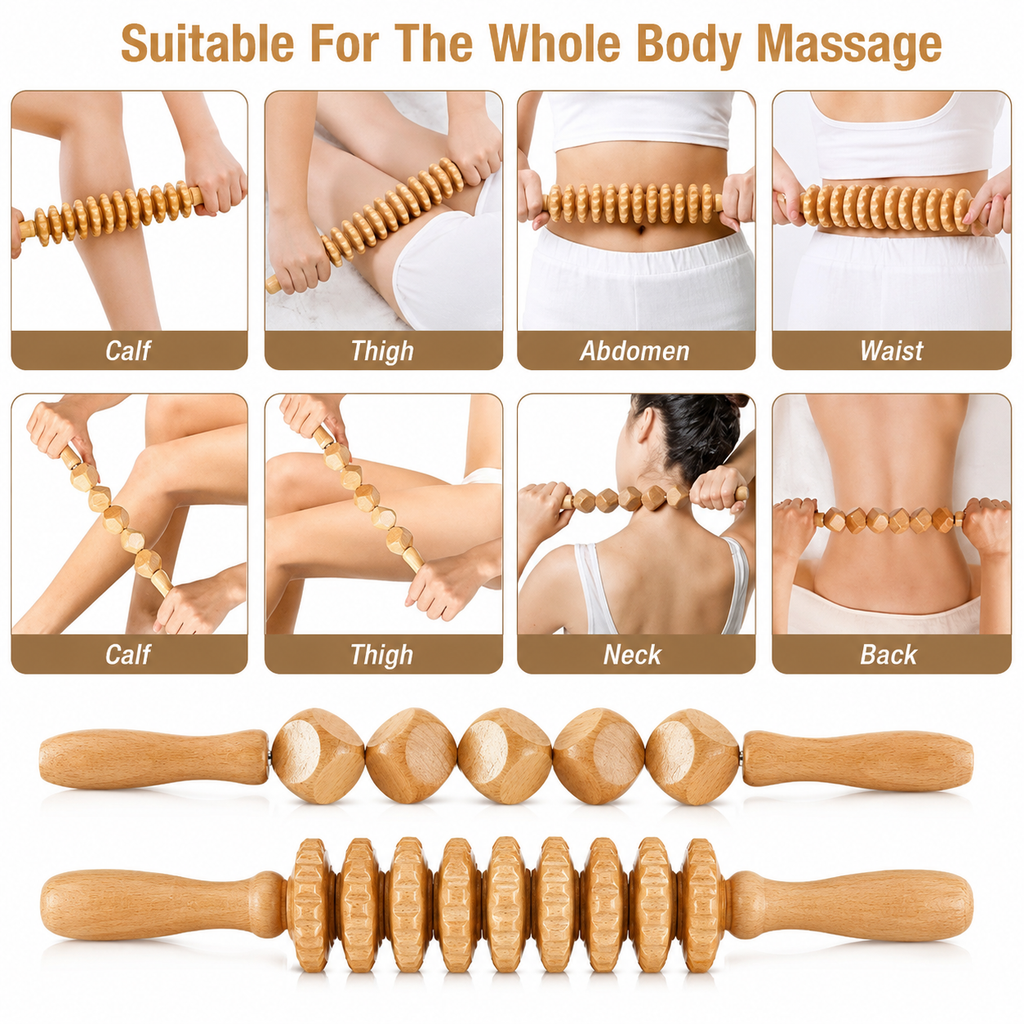 Wooden Maderotherapy Set - 16 Pieces