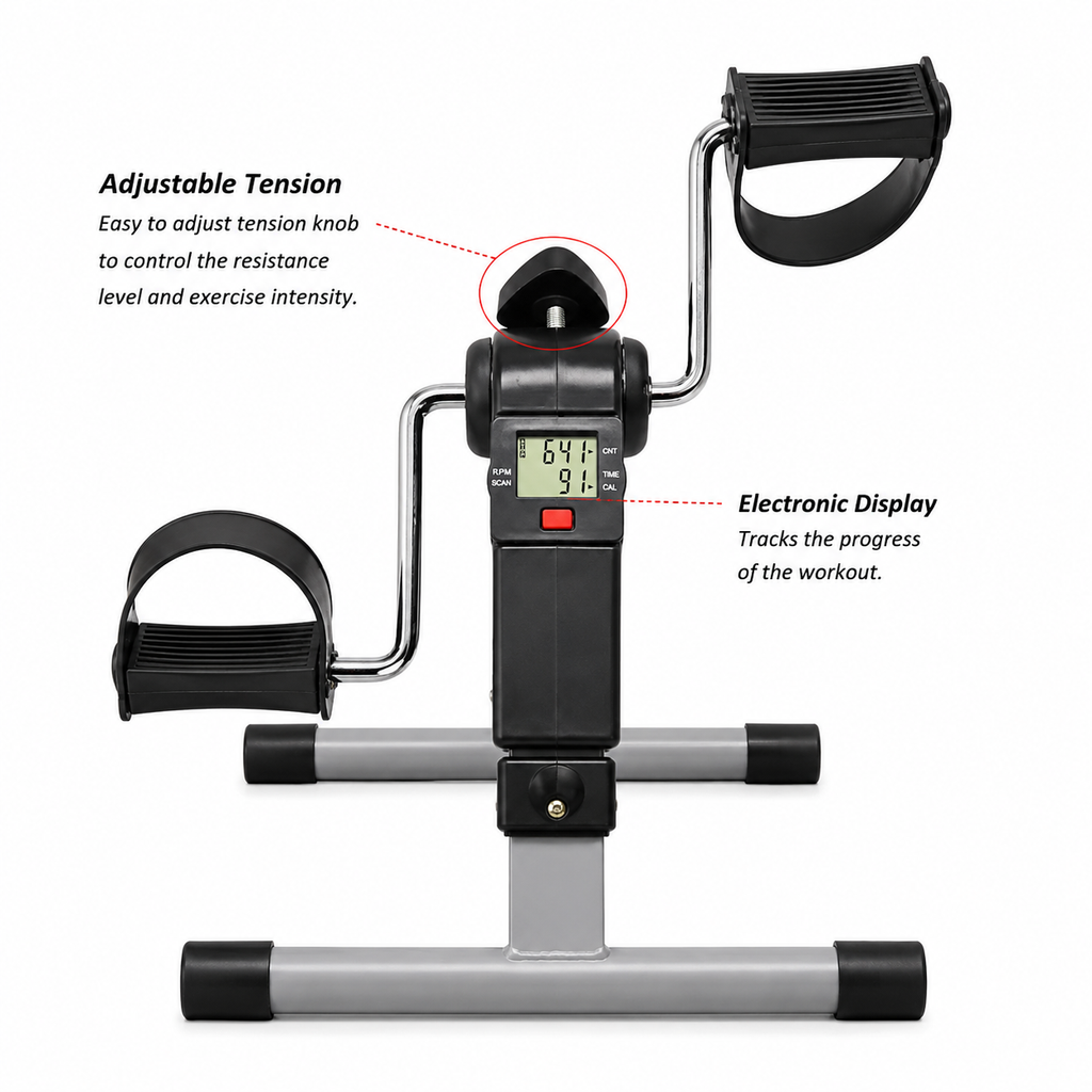 Pedal Exerciser for Legs & Arms