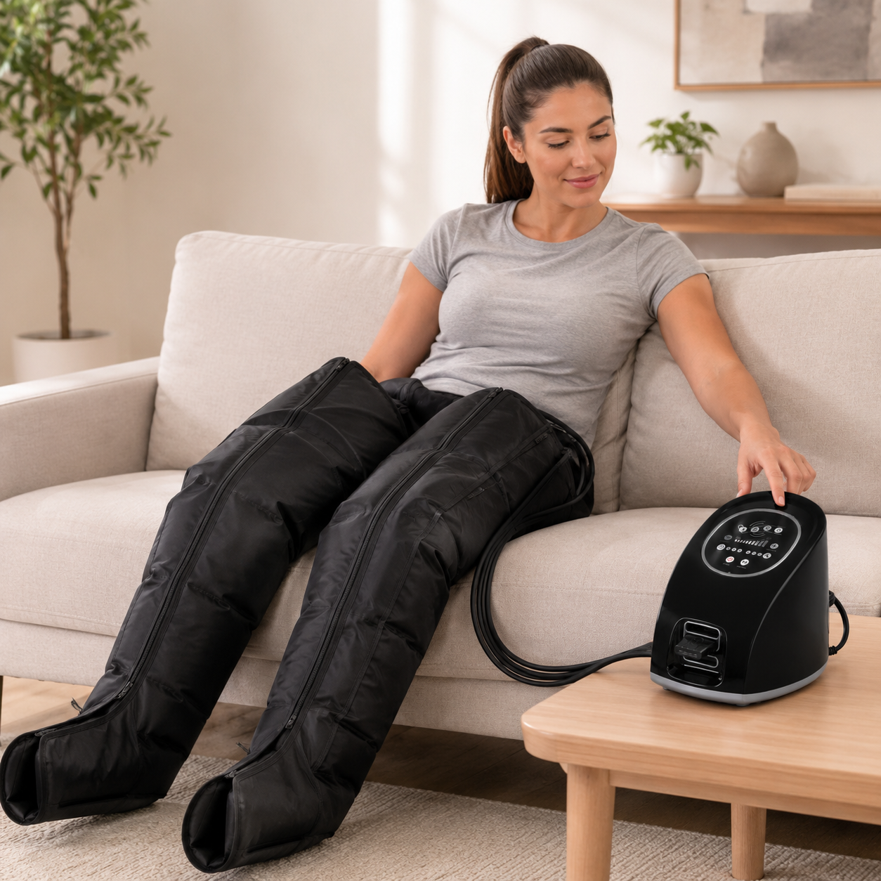 Full Legs Pressotherapy Device - 4 Chambers